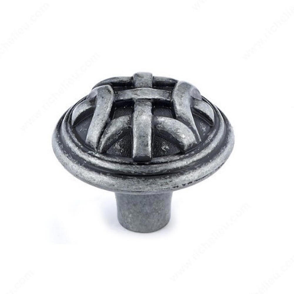 Lot of 8 Richelieu Provence 1-1/4” Cabinet Knob BP2391632907 Celtic Wrought Iron